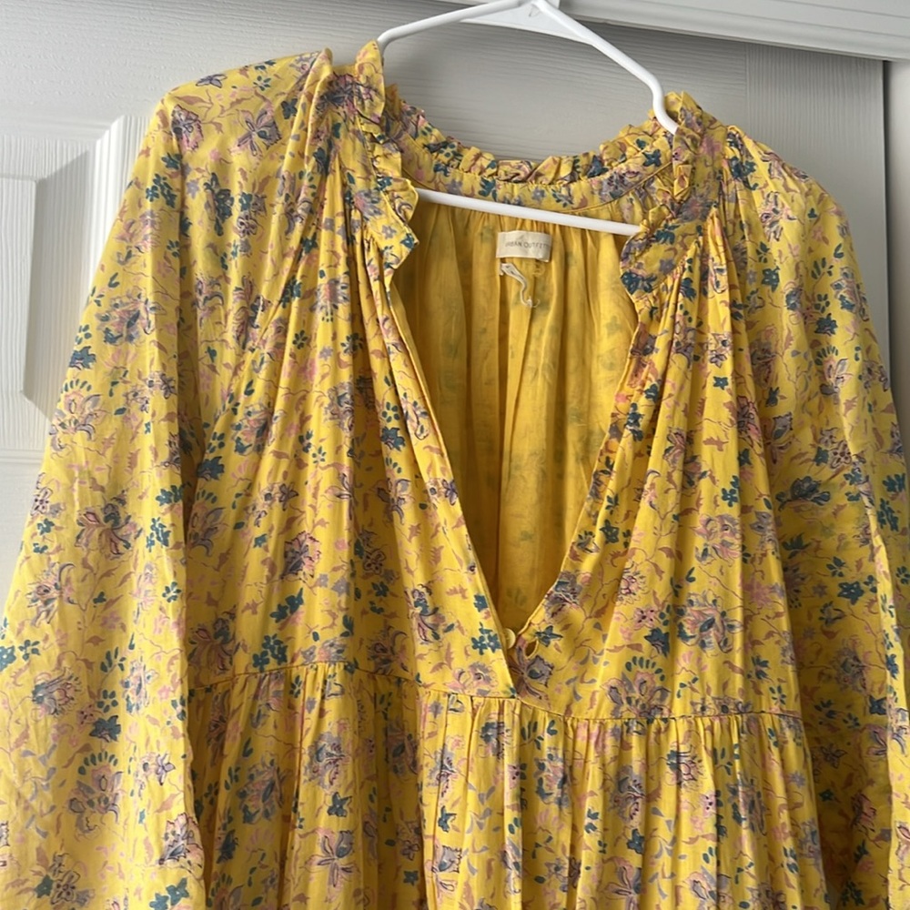 Yellow Floral Maxi Dress - Picture 4 of 6